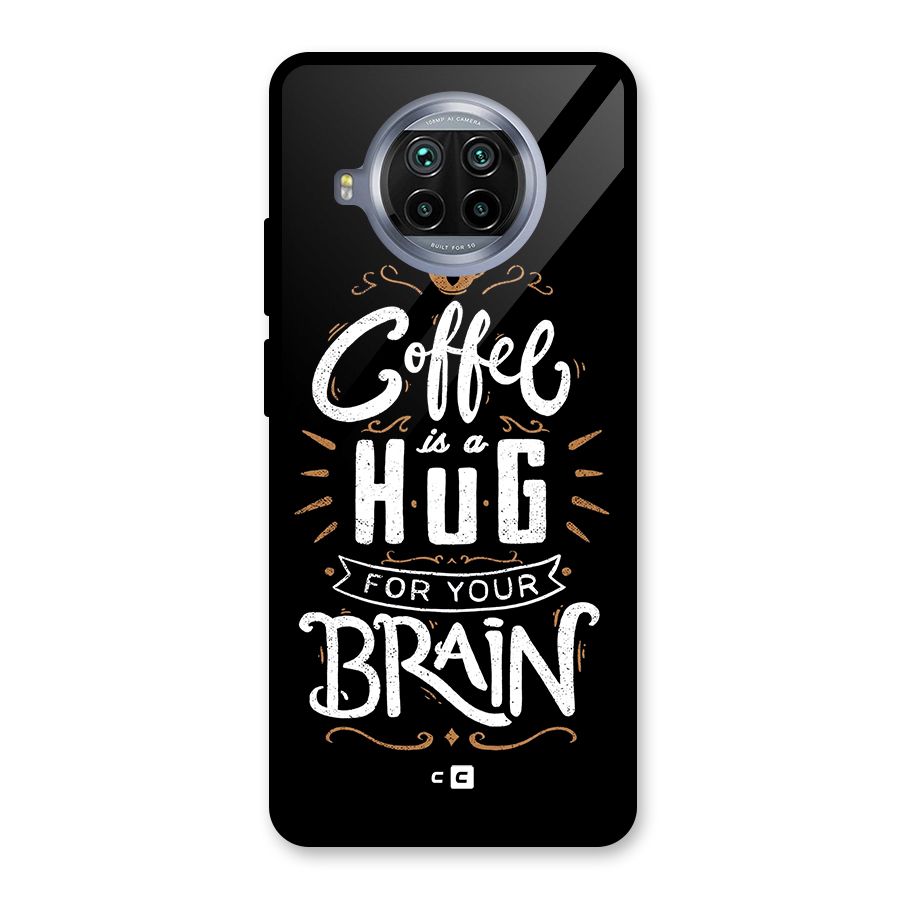 Coffee Brain Glass Back Case for Mi 10i