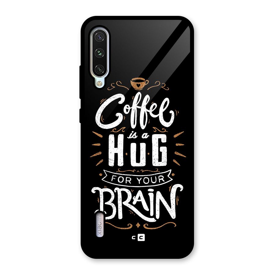 Coffee Brain Glass Back Case for Mi A3