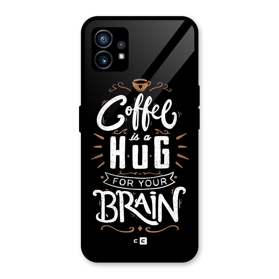Coffee Brain Glass Back Case for Nothing Phone 1