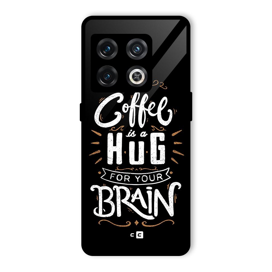 Coffee Brain Glass Back Case for OnePlus 10 Pro 5G