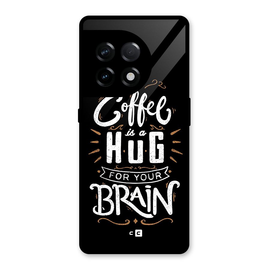 Coffee Brain Glass Back Case for OnePlus 11R