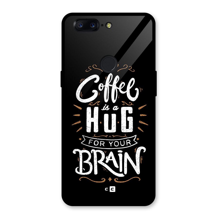 Coffee Brain Glass Back Case for OnePlus 5T