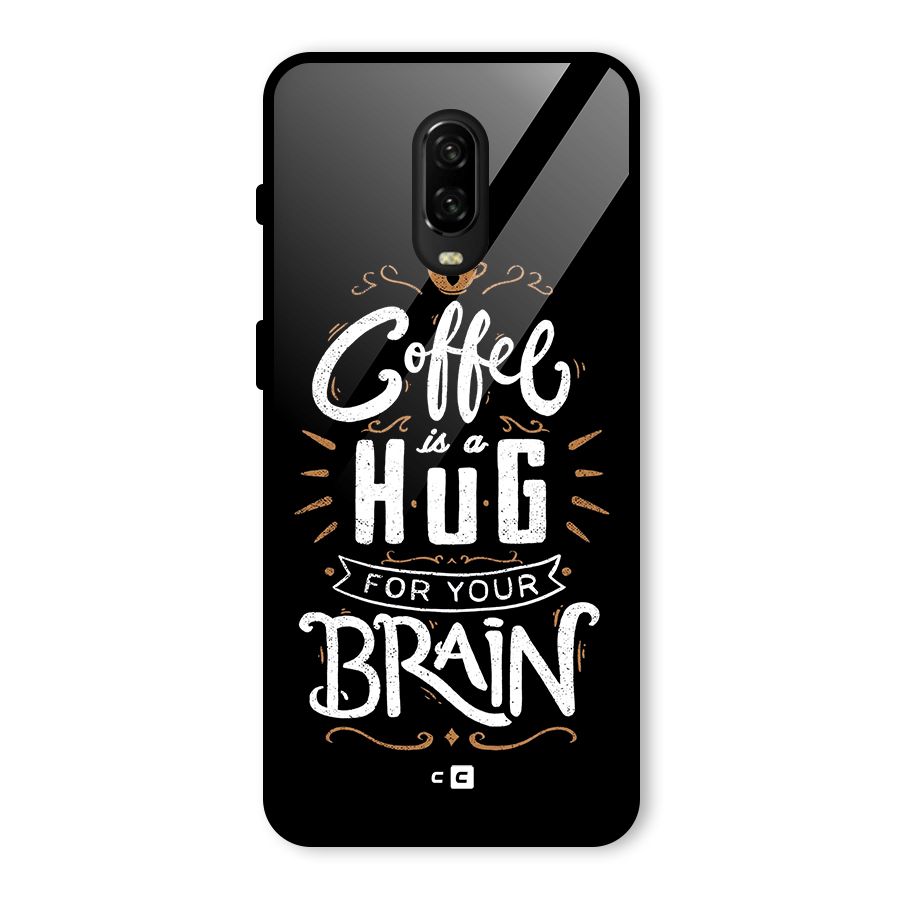Coffee Brain Glass Back Case for OnePlus 6T