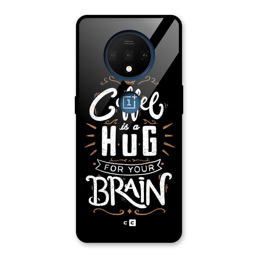 Coffee Brain Glass Back Case for OnePlus 7T