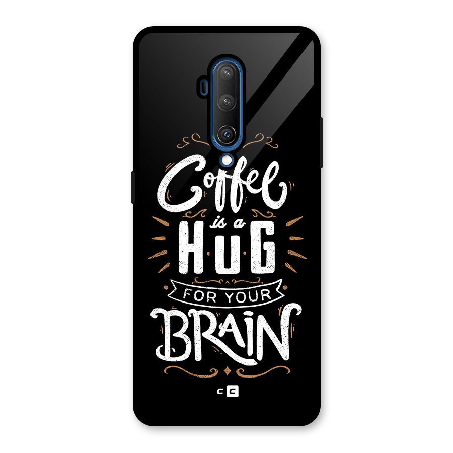 Coffee Brain Glass Back Case for OnePlus 7T Pro