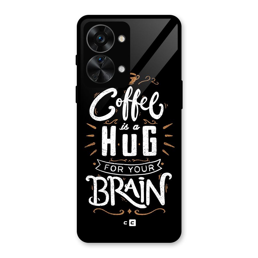 Coffee Brain Glass Back Case for OnePlus Nord 2T