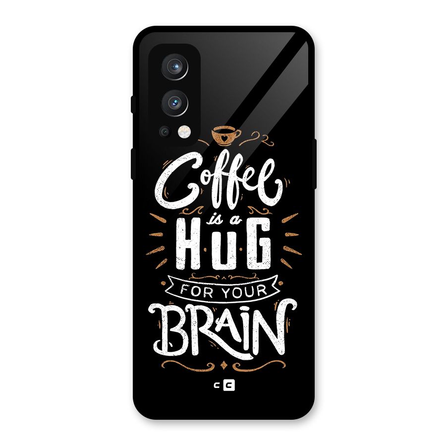 Coffee Brain Glass Back Case for OnePlus Nord 2 5G