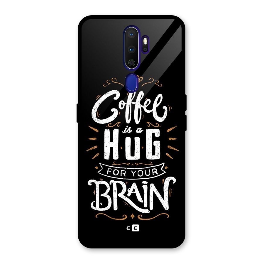 Coffee Brain Glass Back Case for Oppo A9 (2020)