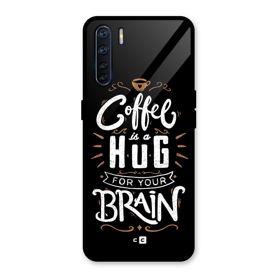 Coffee Brain Glass Back Case for Oppo F15