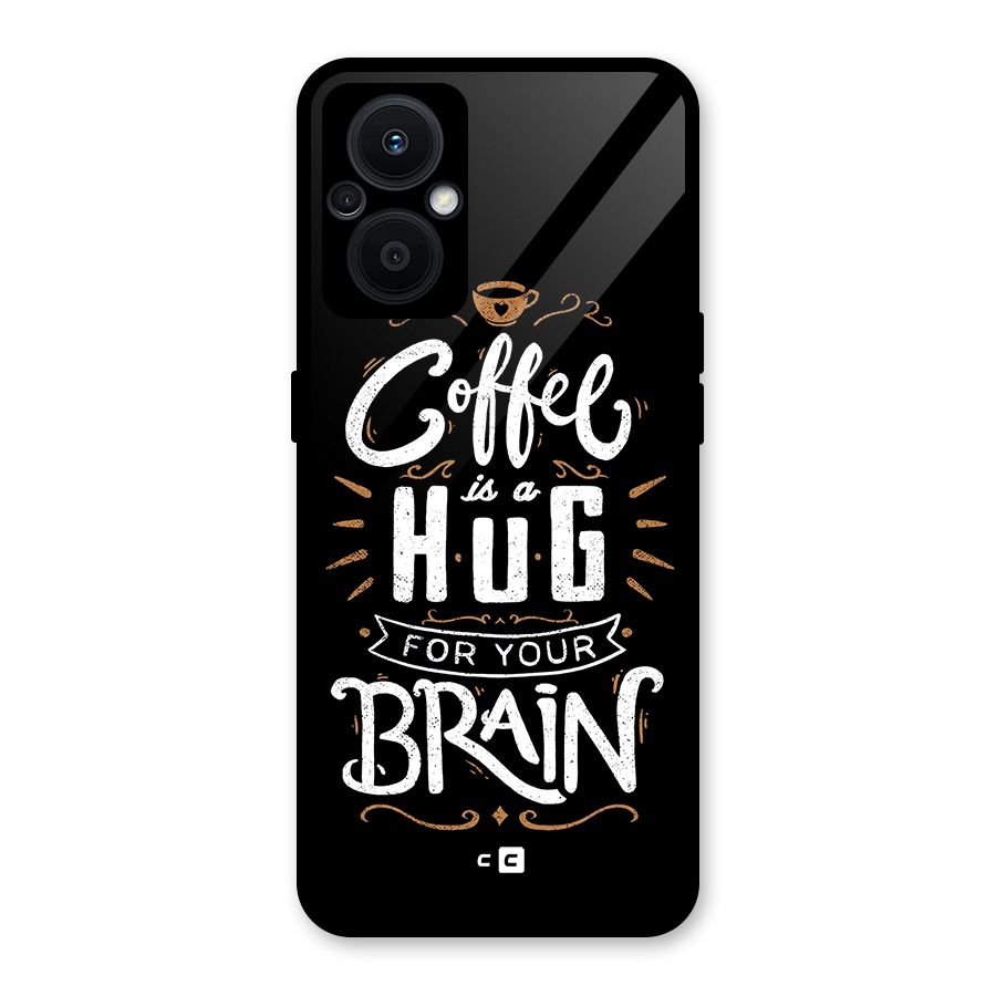 Coffee Brain Glass Back Case for Oppo F21s Pro 5G