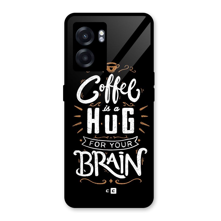 Coffee Brain Glass Back Case for Oppo K10 (5G)