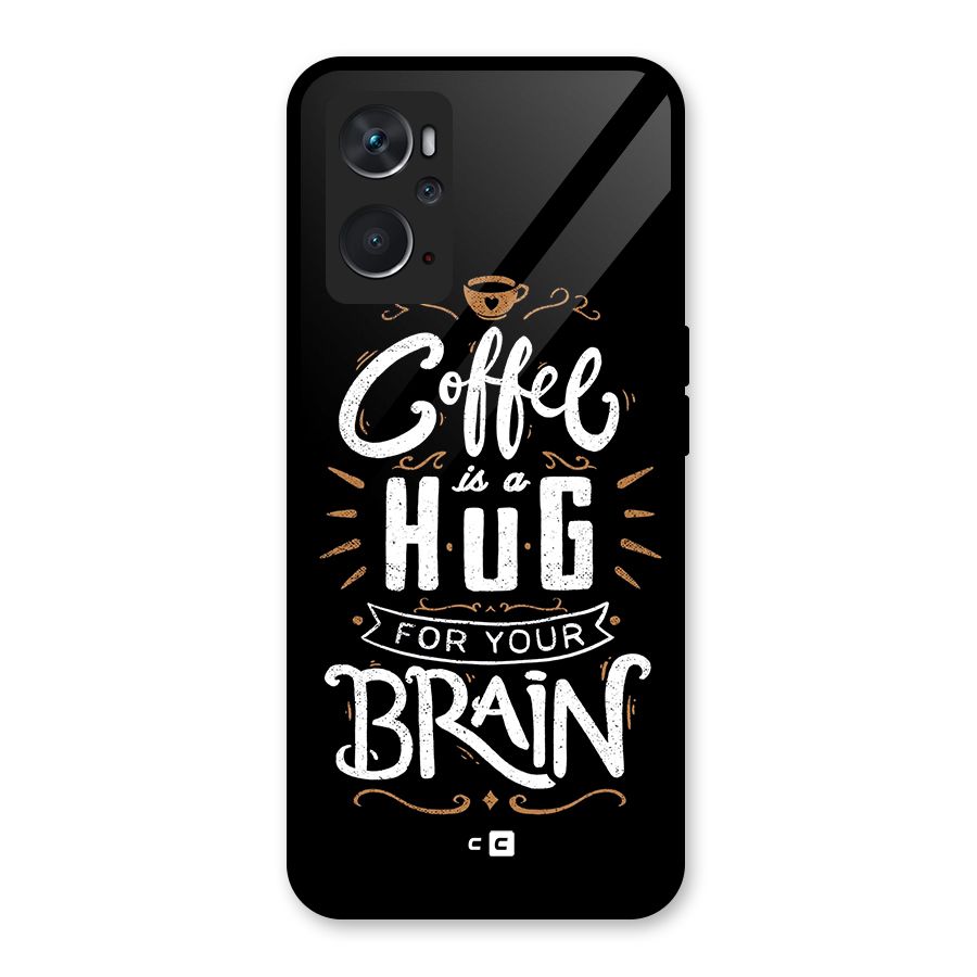 Coffee Brain Glass Back Case for Oppo K10 4G