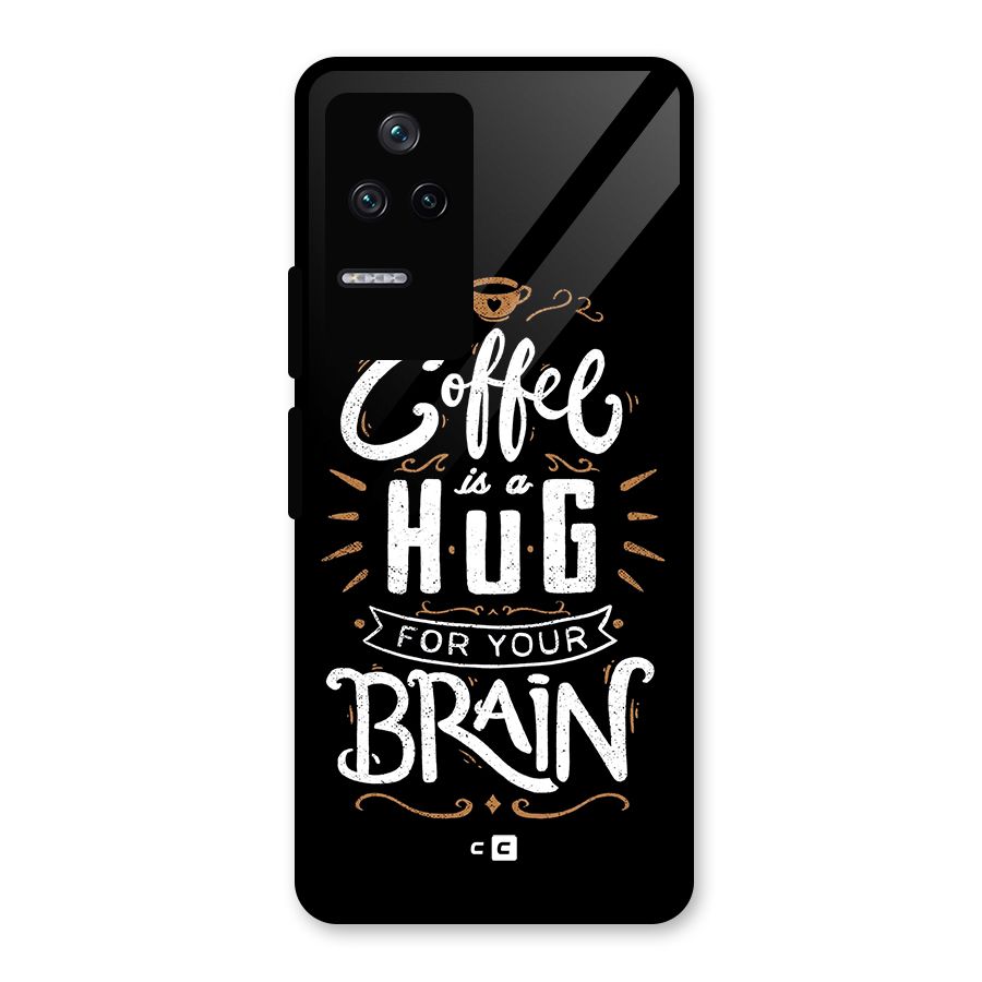 Coffee Brain Glass Back Case for Poco F4 5G