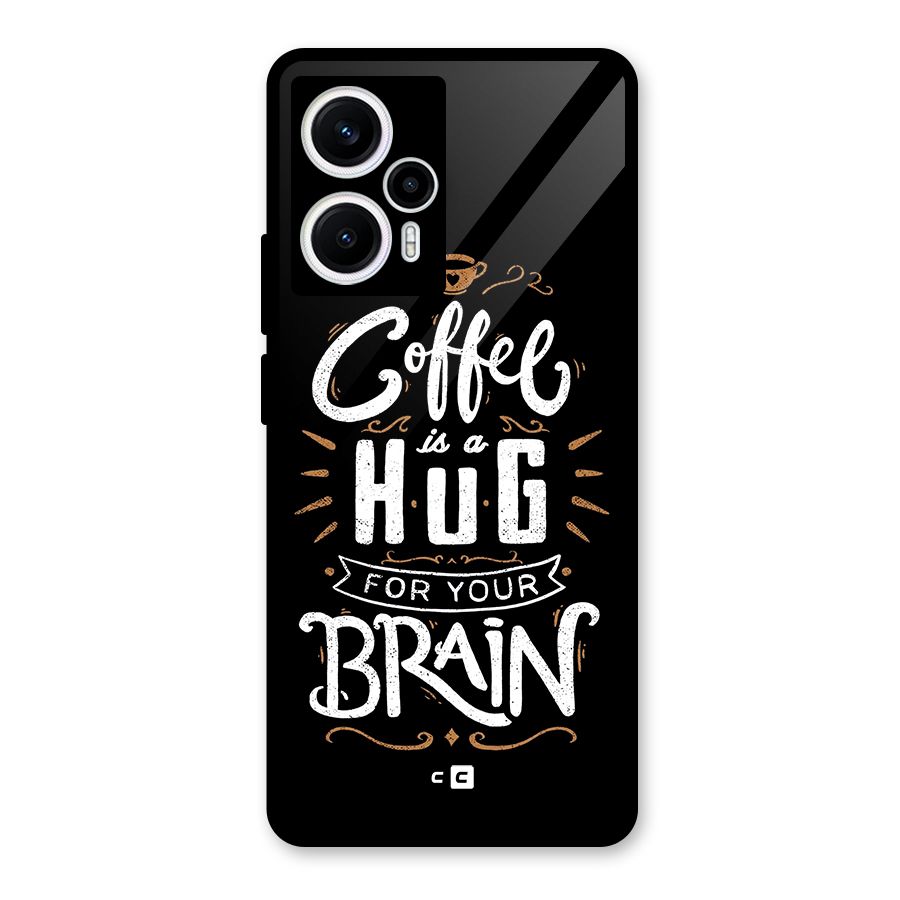 Coffee Brain Glass Back Case for Poco F5