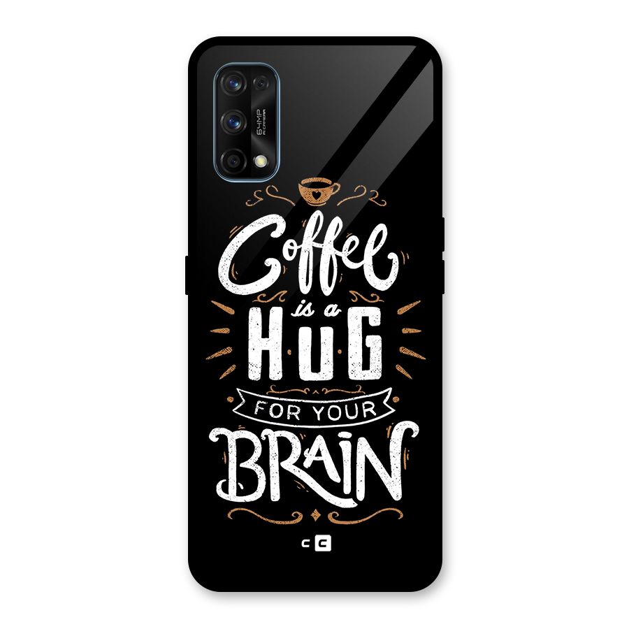Coffee Brain Glass Back Case for Realme 7 Pro