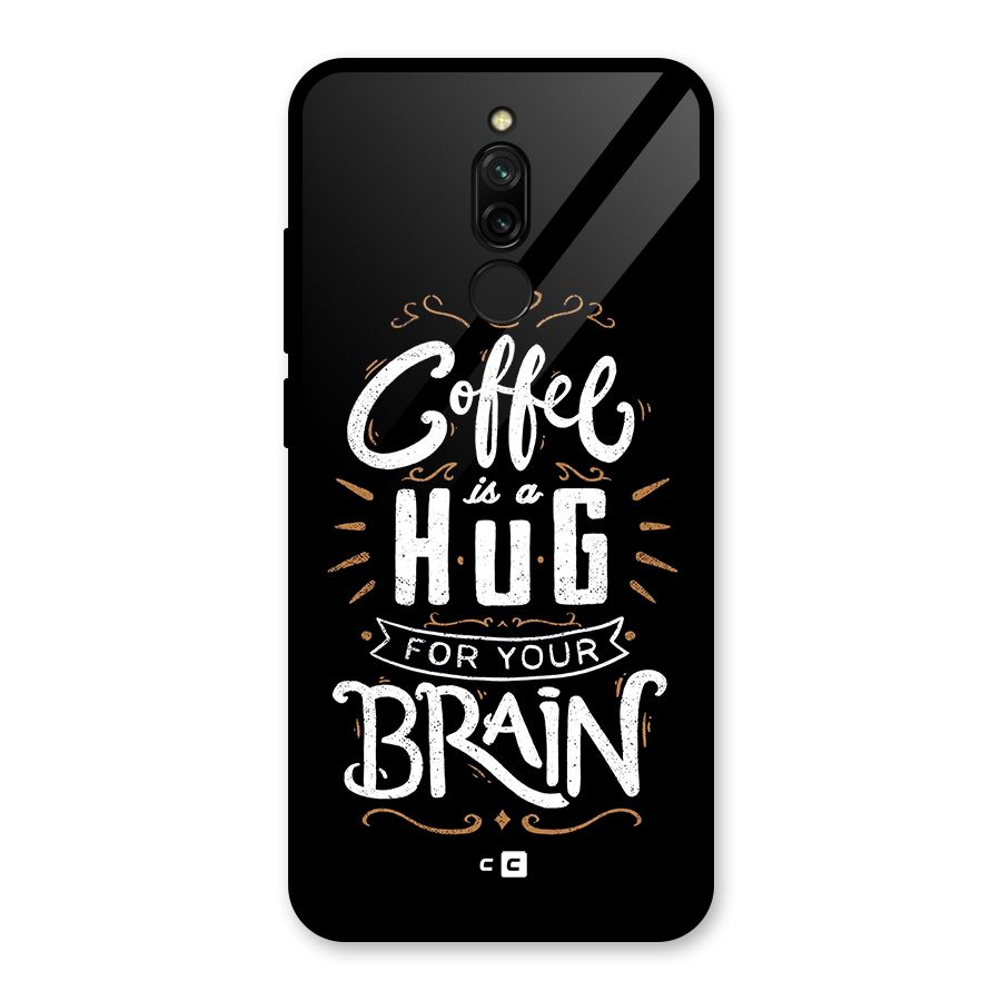 Coffee Brain Glass Back Case for Redmi 8