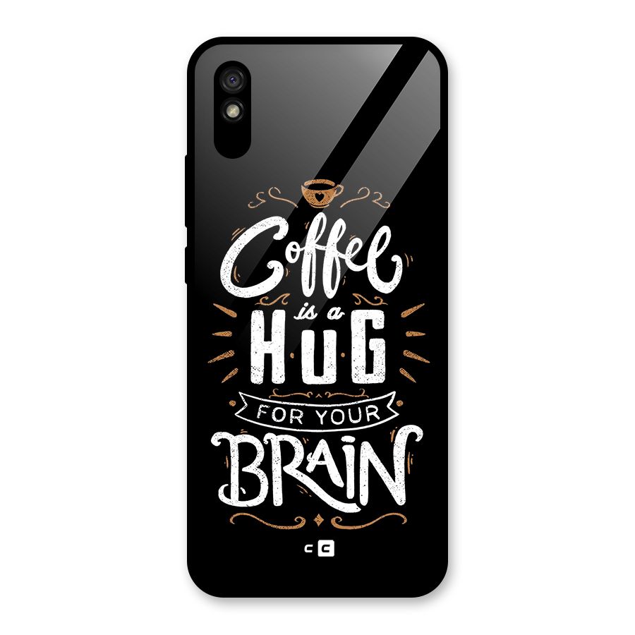 Coffee Brain Glass Back Case for Redmi 9A