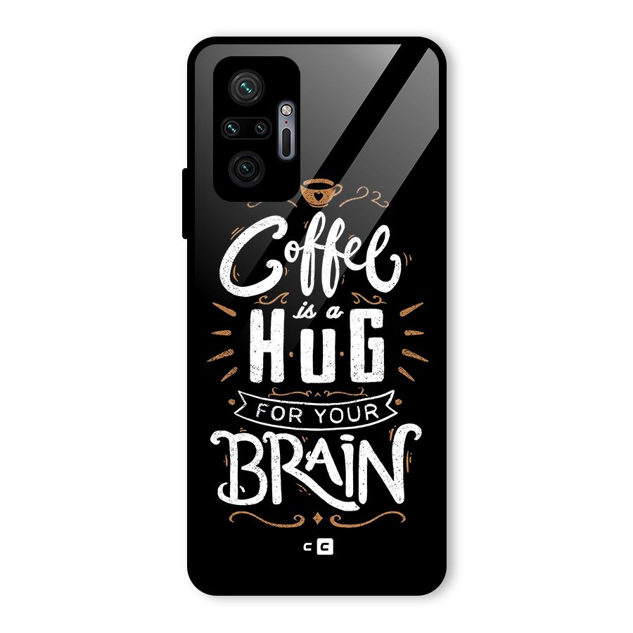 Coffee Brain Glass Back Case for Redmi Note 10 Pro Max