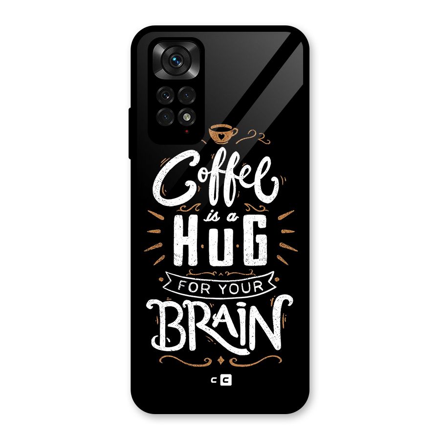 Coffee Brain Glass Back Case for Redmi Note 11S