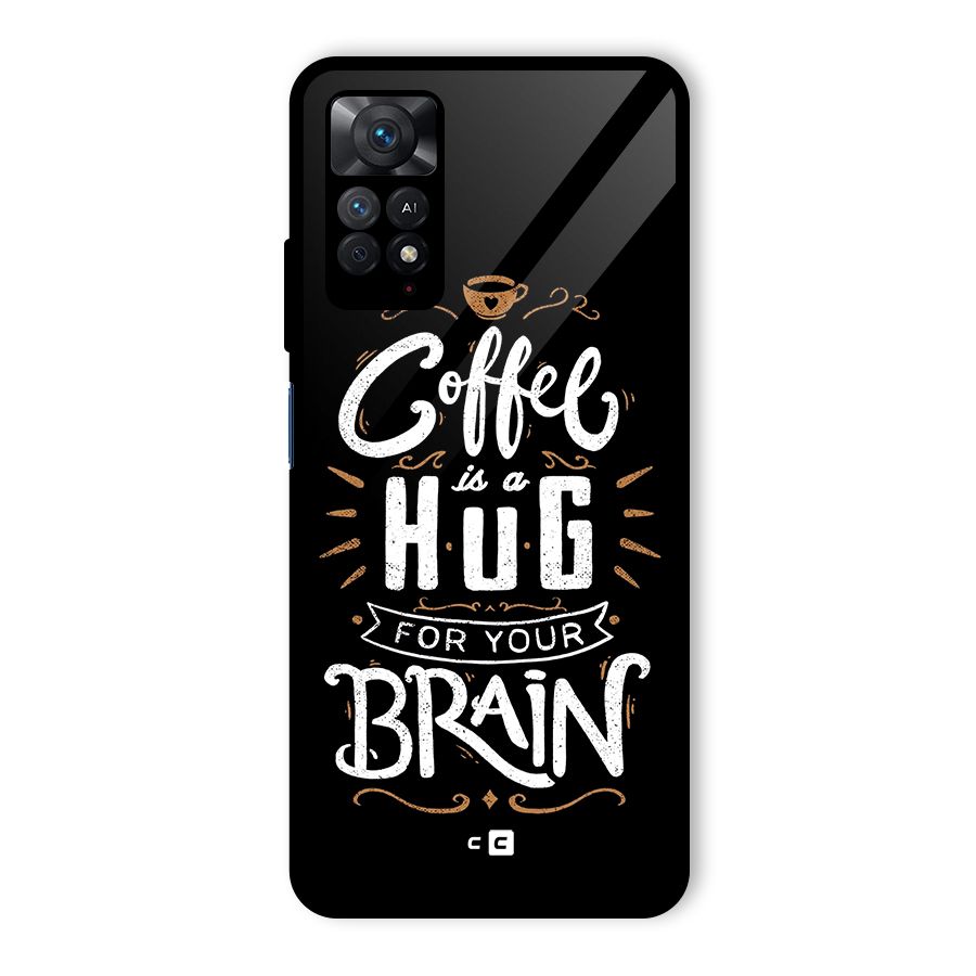 Coffee Brain Glass Back Case for Redmi Note 11 Pro