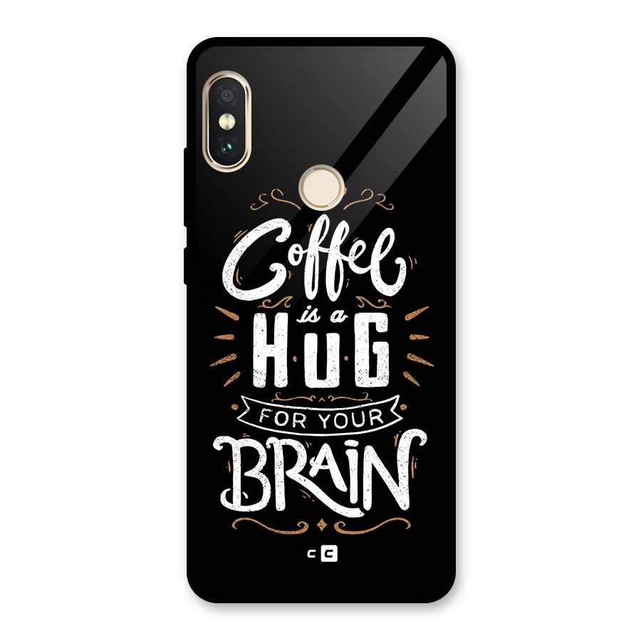 Coffee Brain Glass Back Case for Redmi Note 5 Pro