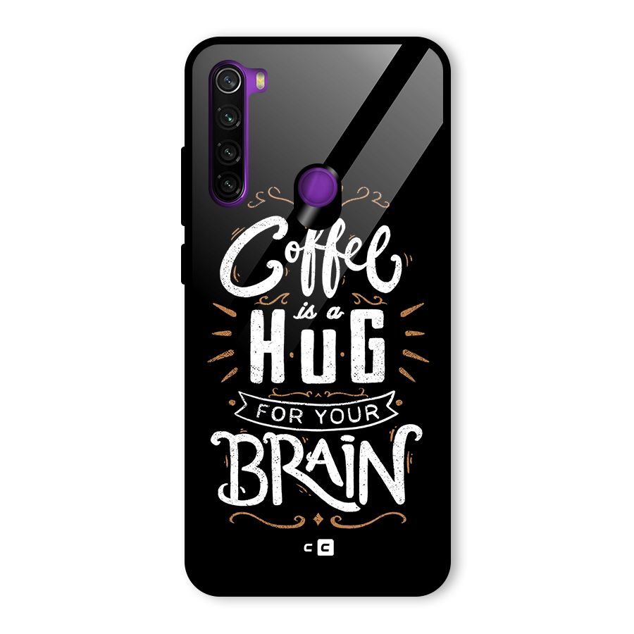Coffee Brain Glass Back Case for Redmi Note 8