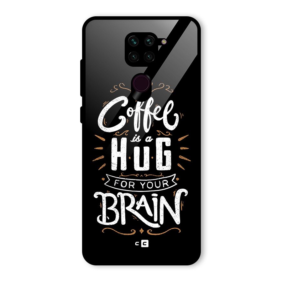 Coffee Brain Glass Back Case for Redmi Note 9