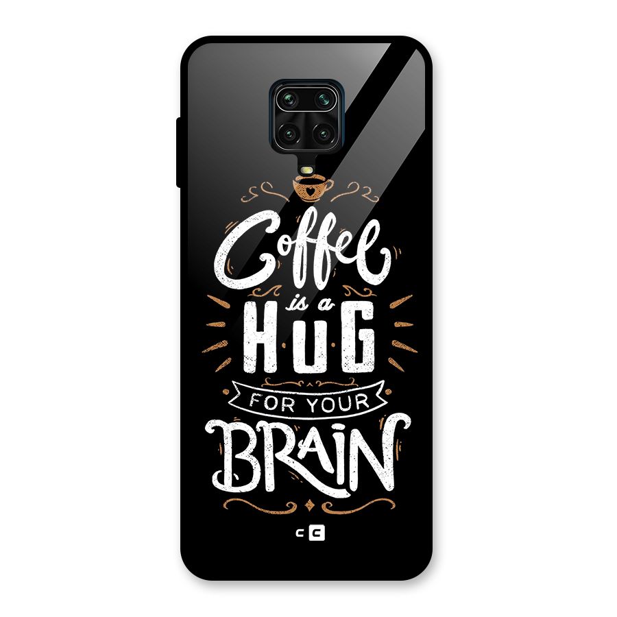 Coffee Brain Glass Back Case for Redmi Note 9 Pro