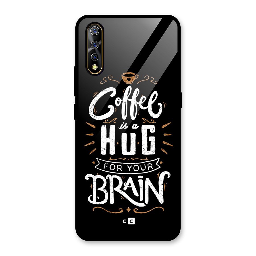Coffee Brain Glass Back Case for Vivo S1