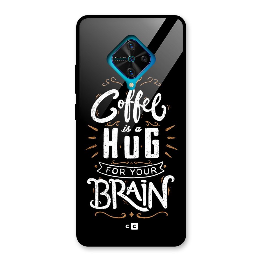 Coffee Brain Glass Back Case for Vivo S1 Pro