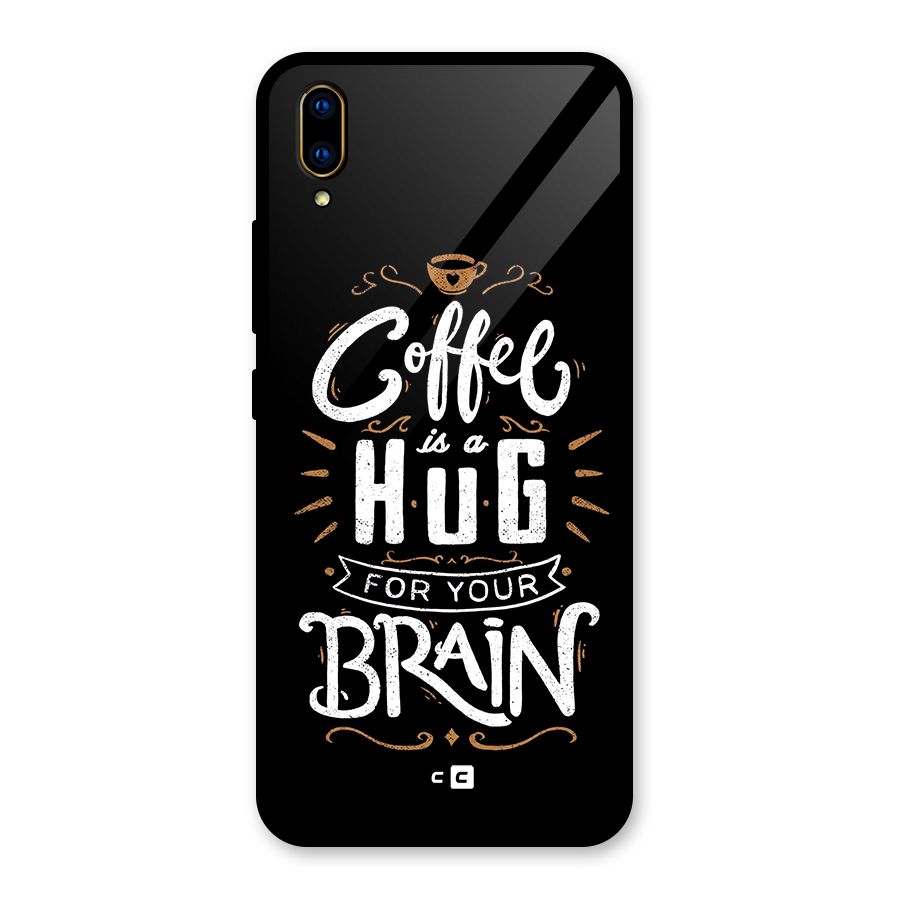 Coffee Brain Glass Back Case for Vivo V11 Pro