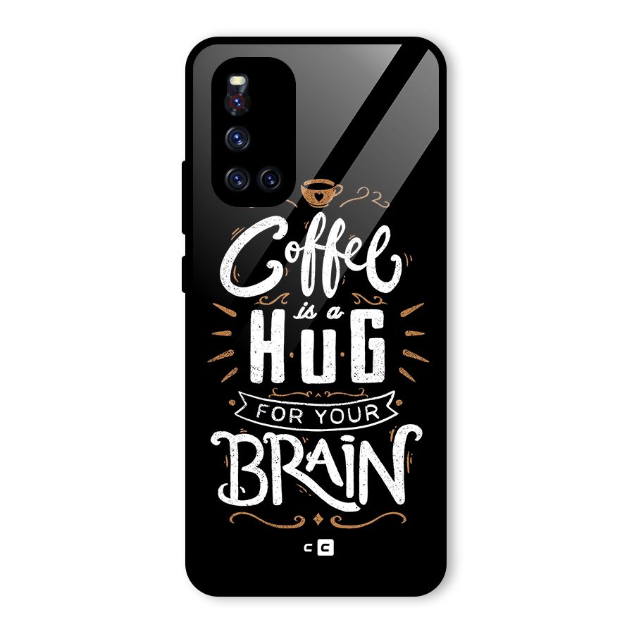 Coffee Brain Glass Back Case for Vivo V19