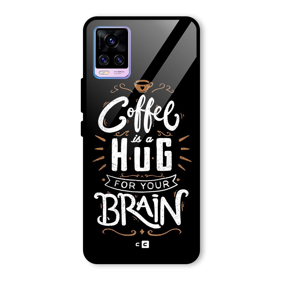 Coffee Brain Glass Back Case for Vivo V20 Pro