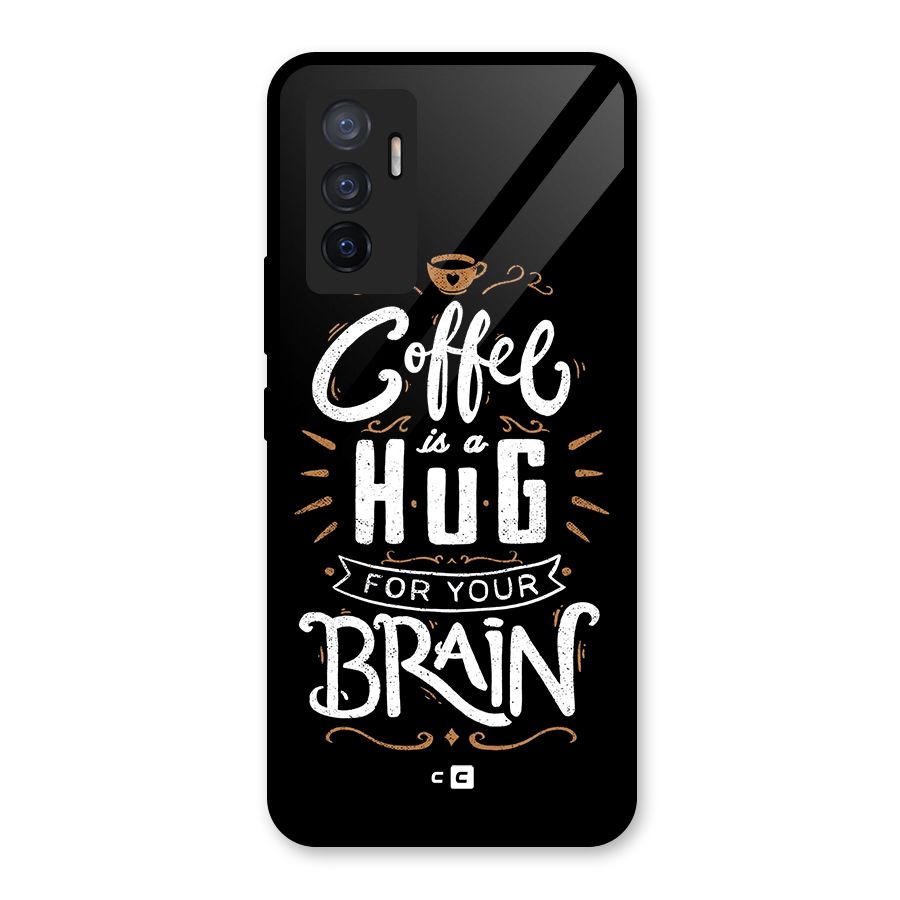 Coffee Brain Glass Back Case for Vivo V23e