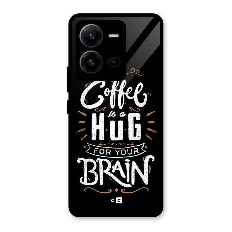 Coffee Brain Glass Back Case for Vivo V25