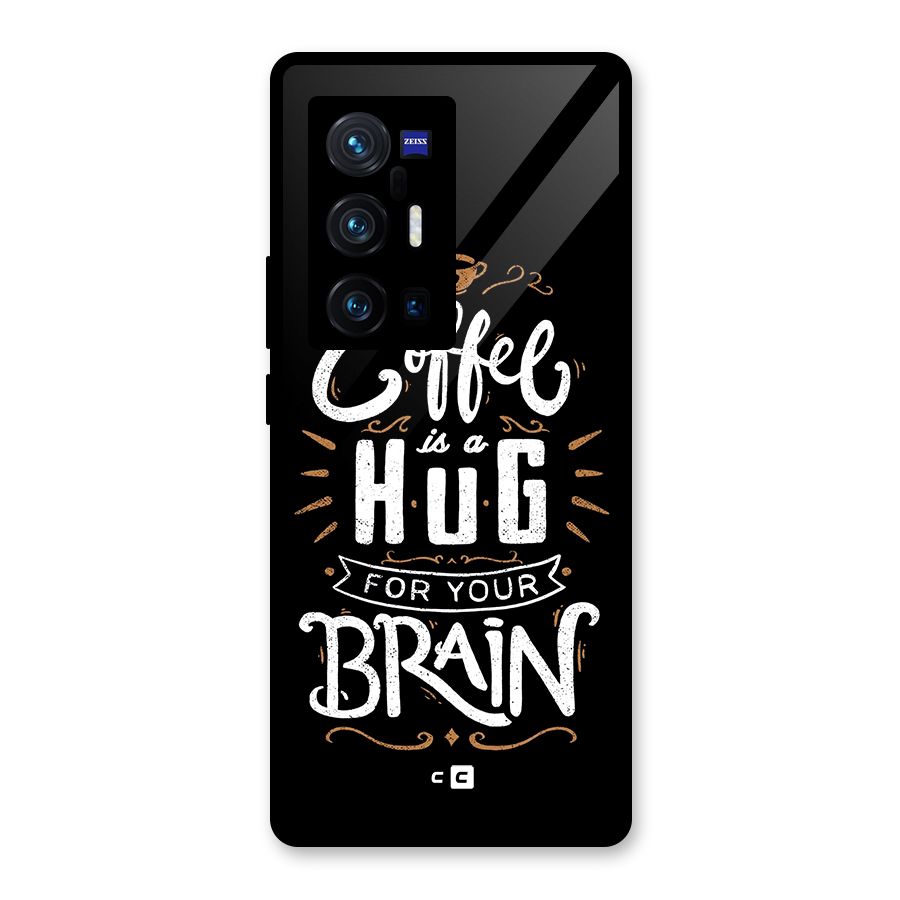 Coffee Brain Glass Back Case for Vivo X70 Pro Plus