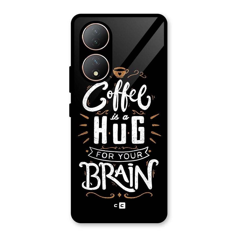Coffee Brain Glass Back Case for Vivo Y100A