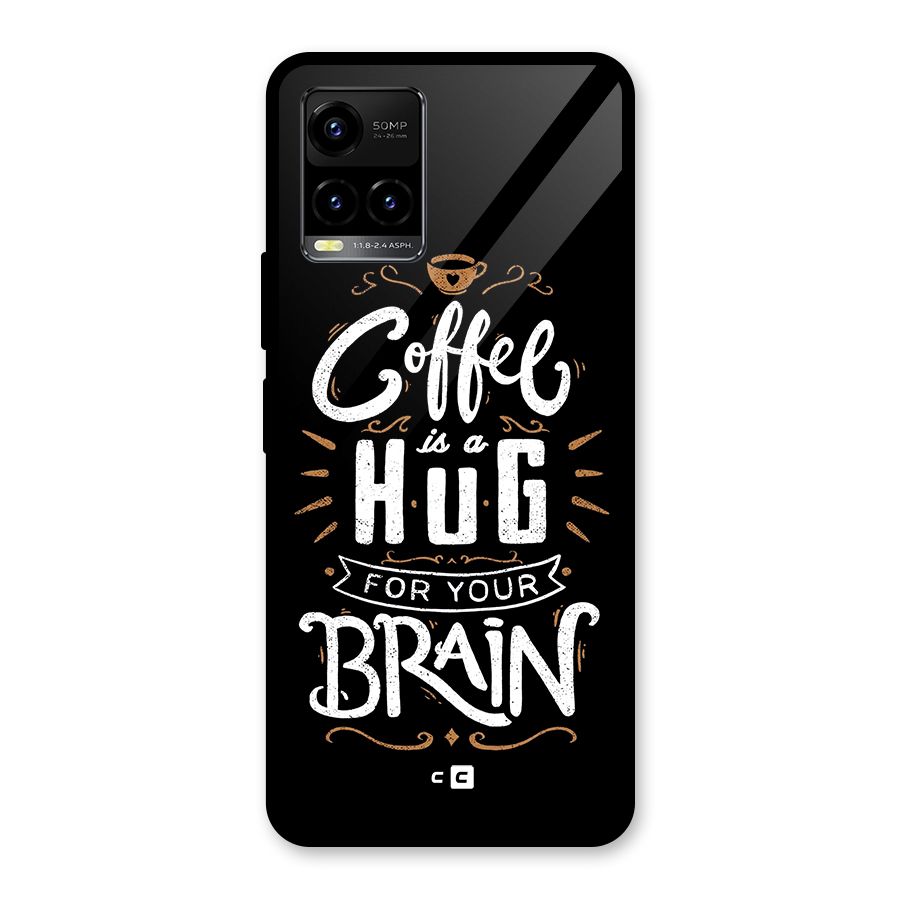 Coffee Brain Glass Back Case for Vivo Y21T