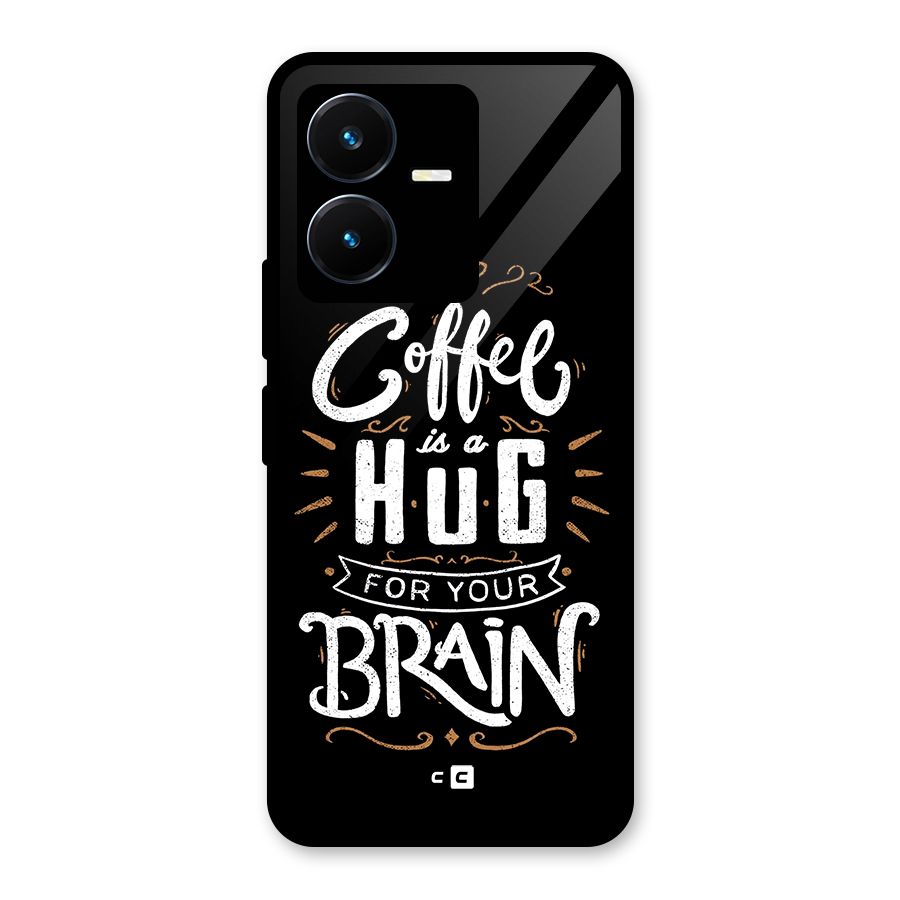 Coffee Brain Glass Back Case for Vivo Y22