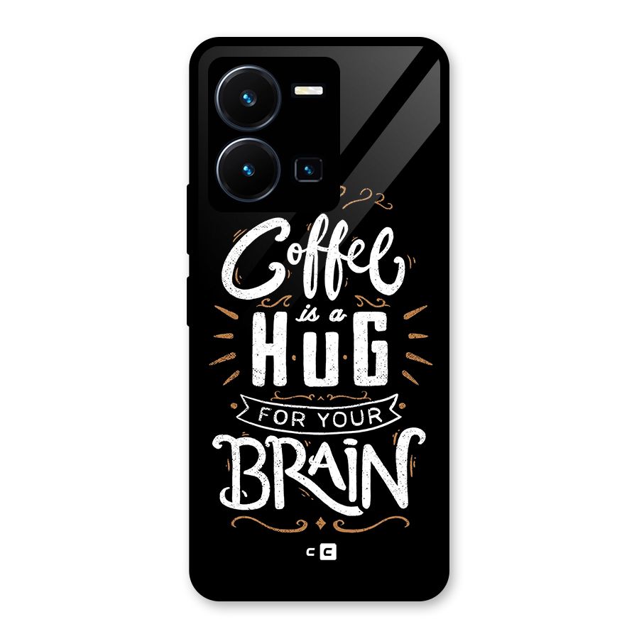 Coffee Brain Glass Back Case for Vivo Y35