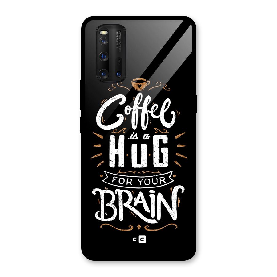 Coffee Brain Glass Back Case for Vivo iQOO 3
