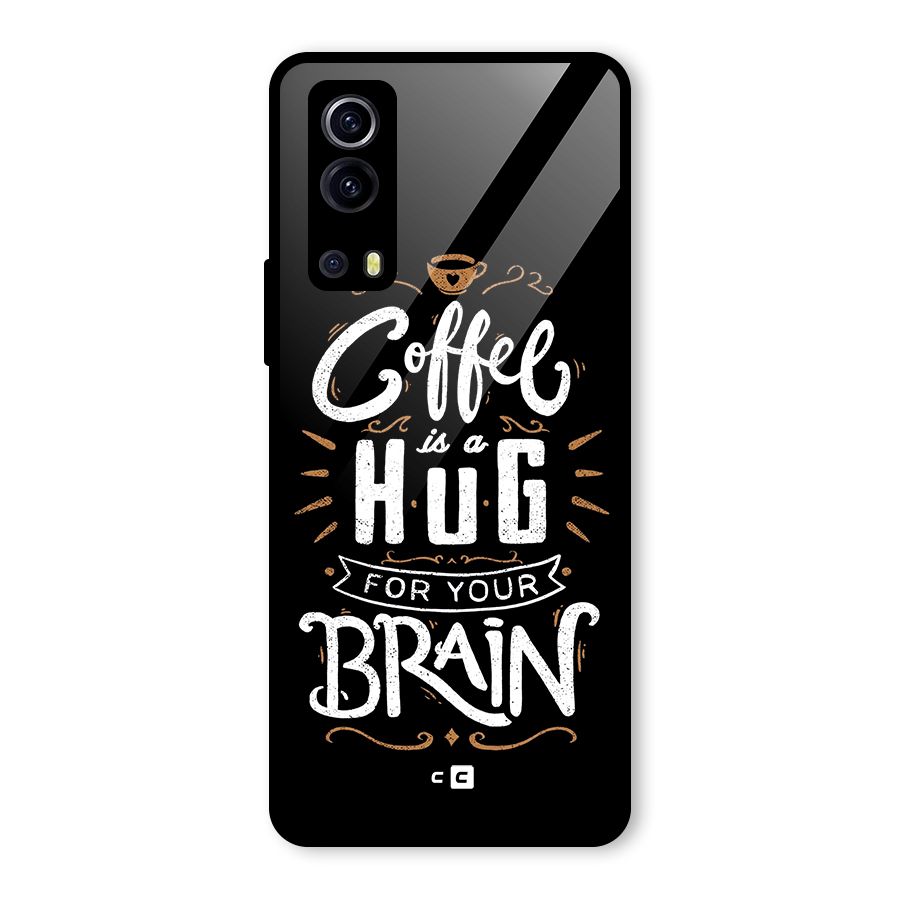 Coffee Brain Glass Back Case for Vivo iQOO Z3