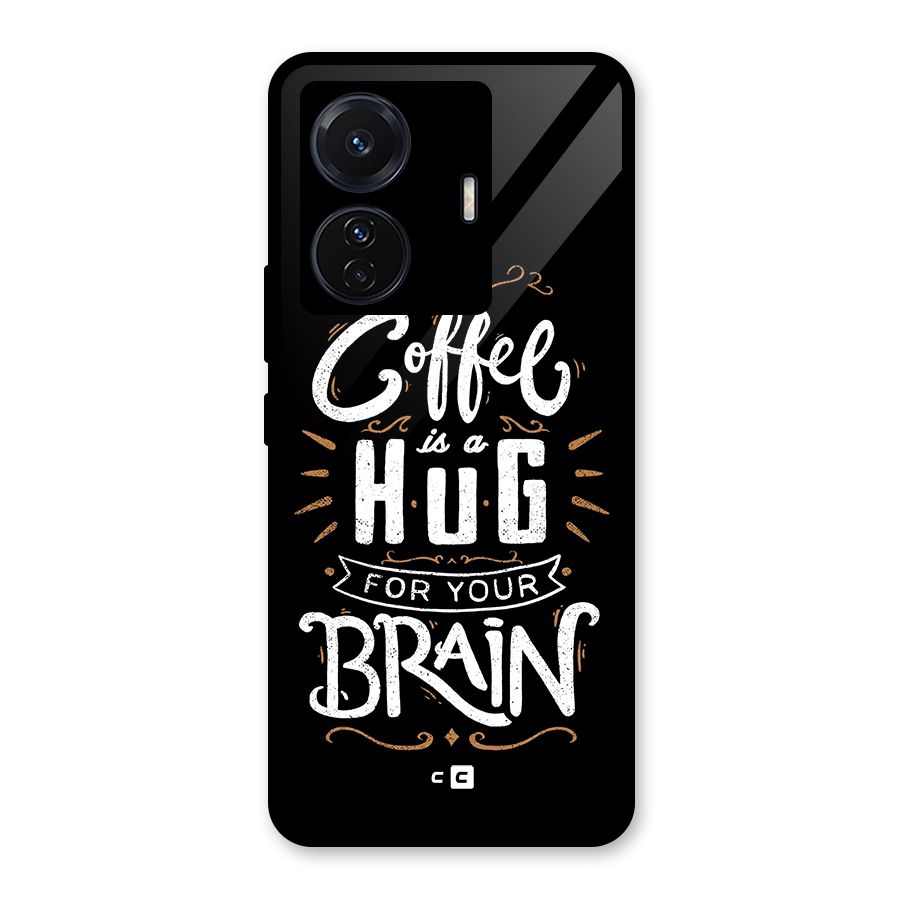Coffee Brain Glass Back Case for Vivo iQOO Z6 Pro