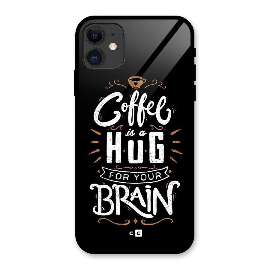 Coffee Brain Glass Back Case for iPhone 11