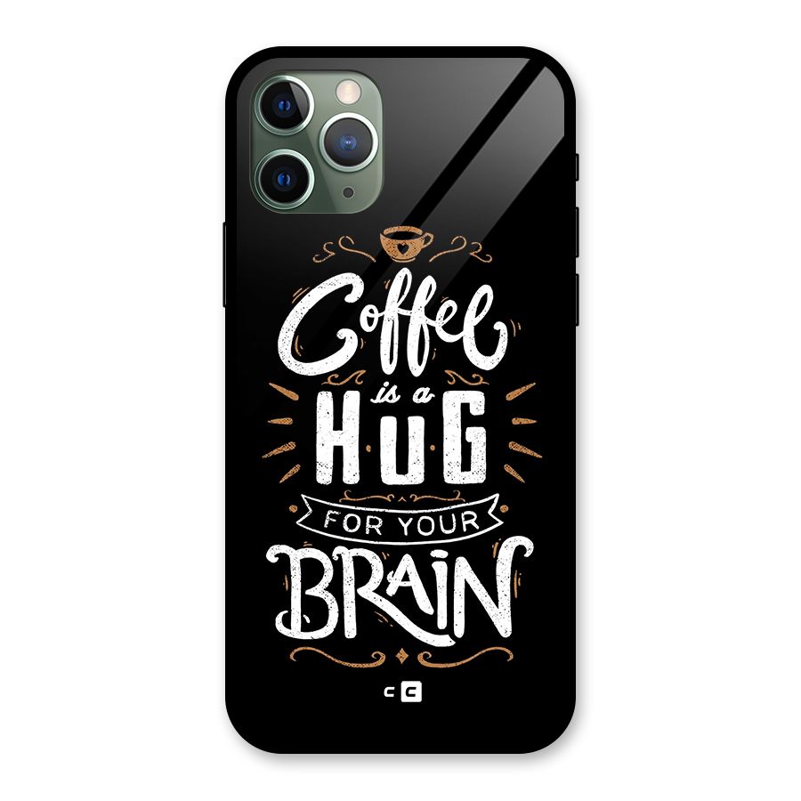 Coffee Brain Glass Back Case for iPhone 11 Pro