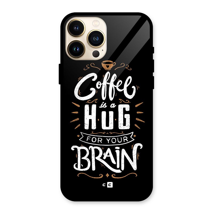 Coffee Brain Glass Back Case for iPhone 13 Pro Max