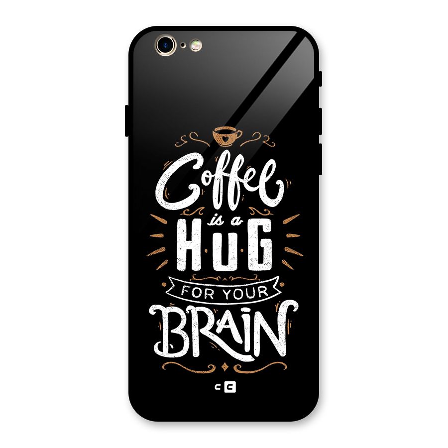 Coffee Brain Glass Back Case for iPhone 6 6S
