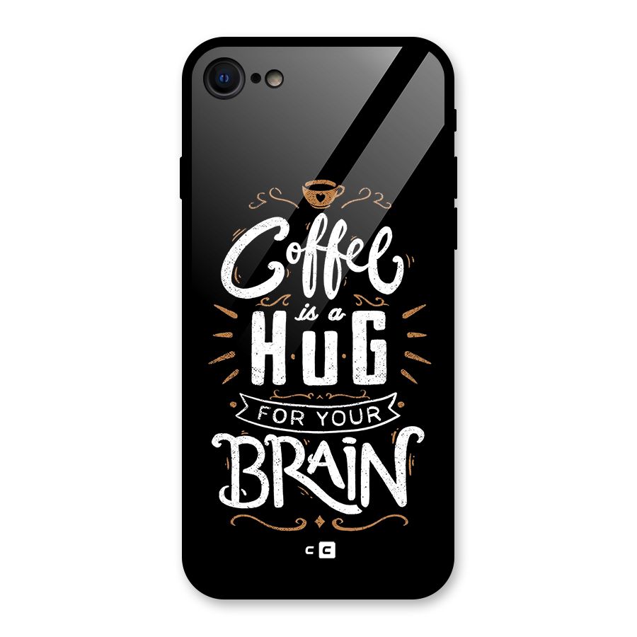 Coffee Brain Glass Back Case for iPhone 7