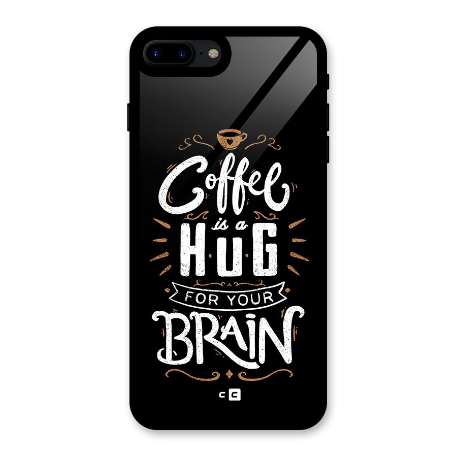 Coffee Brain Glass Back Case for iPhone 7 Plus