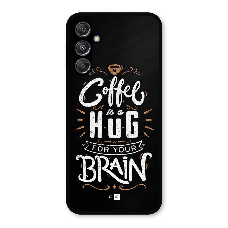 Coffee Brain Metal Back Case for Galaxy M34 5G